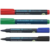  4 Permanentmarker Maxx 130 von Schneider, farbsortiert 
